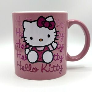 Hello Kitty Sanrio Mug Pretty In Pink Textured Cup Mug NEW! G-3